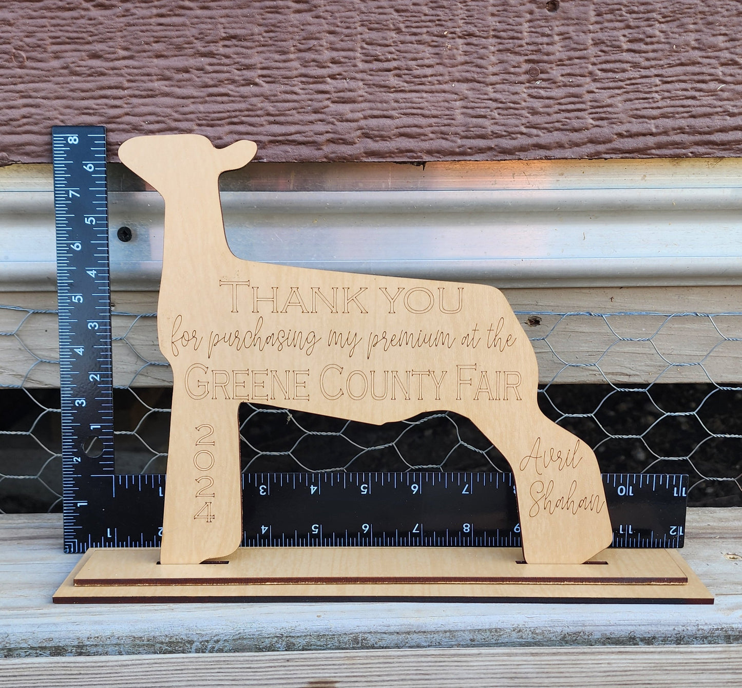 Class Winner Award, Livestock Show, Animal, Lamb, Goat, Pig, Rabbit, Steer, Heifer, Horse, Thank You, Trophy, Gift